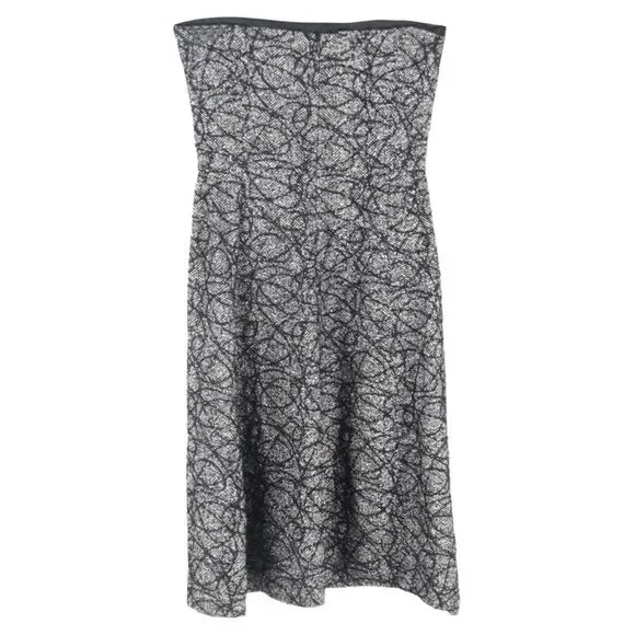 Max Mara Tweed Mini Dress in Grey Virgin Wool